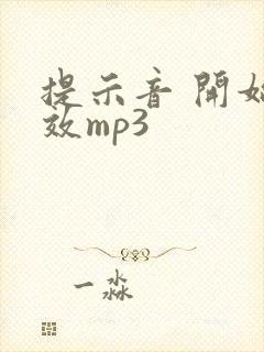 提示音 开始音效mp3