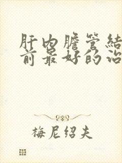 肝内胆管结石目前最好的治疗方式