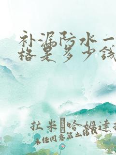 补漏防水一般价格是多少钱