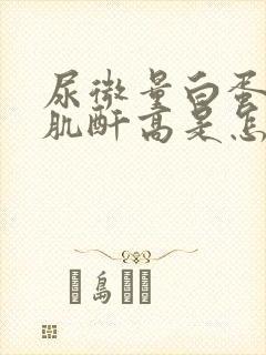 尿微量白蛋白高肌酐高是怎么回事