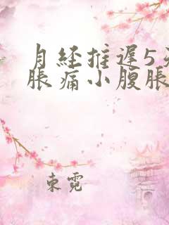 月经推迟5天胸胀痛小腹胀痛