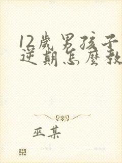 12岁男孩子叛逆期怎么教育