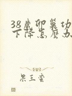 38岁卵巢功能下降怎么办还能调整回来吗