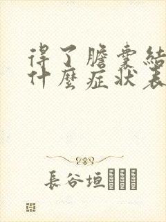 得了胆囊结石有什么症状表现