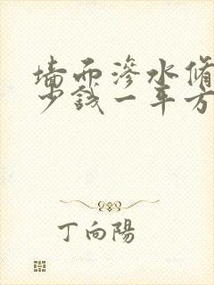 墙面渗水修补多少钱一平方