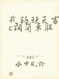 我的秋天吉他谱c调简单版