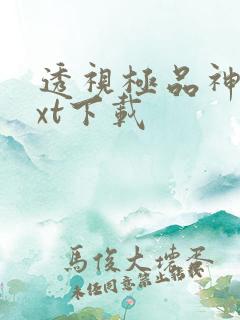 透视极品神医txt下载