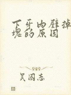 下牙内壁掉了一块的原因