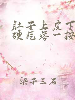 肚子上皮下有个硬疙瘩一按就会疼