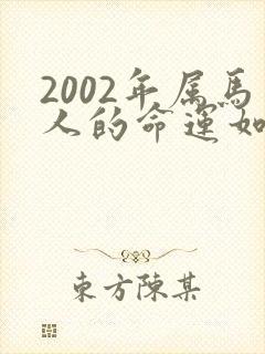 2002年属马人的命运如何