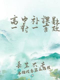 高中补课数学补一对一有效果吗
