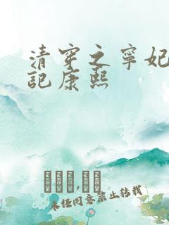 清穿之宁妃升职记康熙