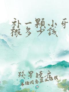 补一颗小牙洞大概多少钱