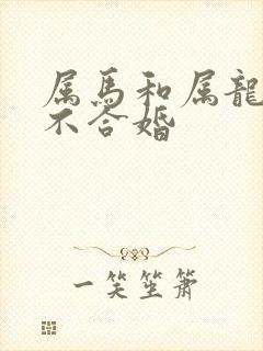 属马和属龙的合不合婚