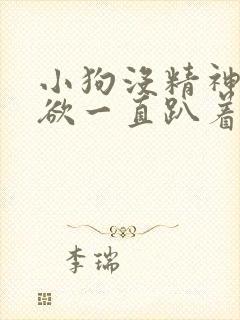 小狗没精神没食欲一直趴着怎么办