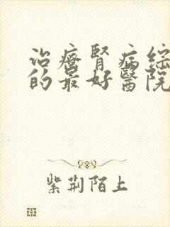 治疗肾病综合征的最好医院