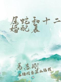 属蛇和十二生肖婚配表