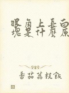 眼角上长白色斑块是什么原因引起的