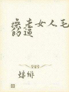 操老女人毛茸茸的逼