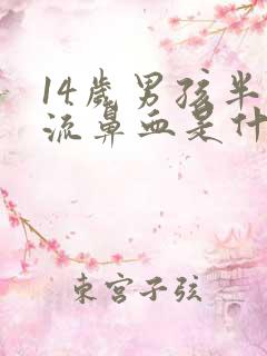 14岁男孩半夜流鼻血是什么原因