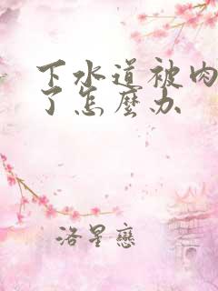 下水道被肉块堵了怎么办