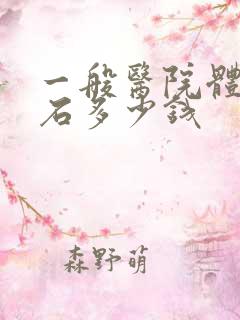 一般医院体外碎石多少钱