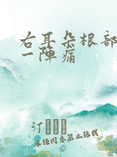 右耳朵根部一阵一阵痛