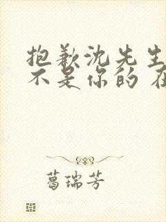 抱歉沈先生孩子不是你的 在线