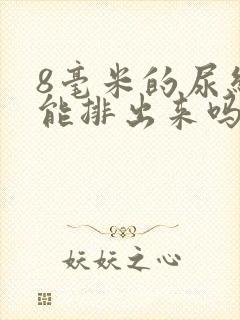 8毫米的尿结石能排出来吗