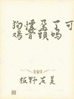 狗怀孕了可以吃鸡骨头吗