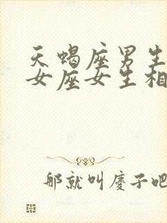 天蝎座男生和处女座女生相配吗