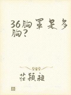 36胸罩是多大胸?