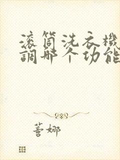 滚筒洗衣机一般调哪个功能洗