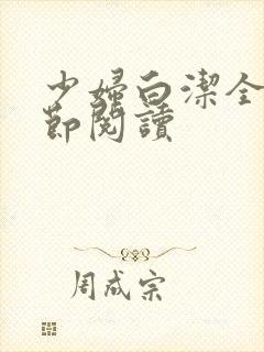 少妇白洁全文章节阅读