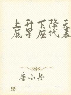 上升下降天顶天底星座代表什么