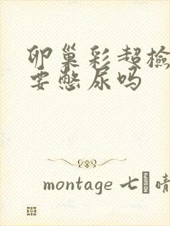 卵巢彩超检查需要憋尿吗