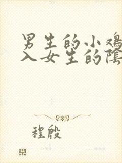 男生的小鸡鸡插入女生的阴道里的视频