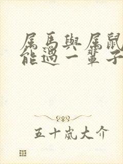 属马与属鼠婚配能过一辈子么