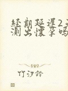 经期延迟2天能测出怀孕吗