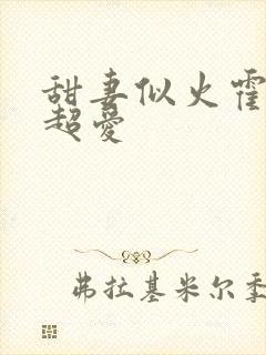 甜妻似火霍爷他超爱