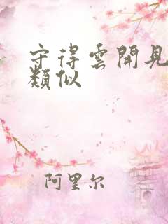 守得云开见月明类似