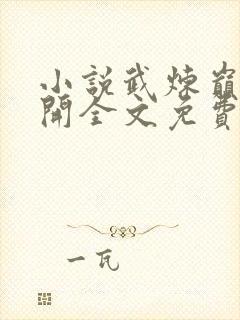 小说武炼巅峰杨开全文免费看