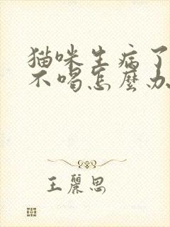 猫咪生病了不吃不喝怎么办