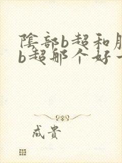 阴部b超和腹部b超那个好一点