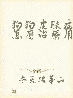 狗狗皮肤病掉毛怎么治疗用什么药