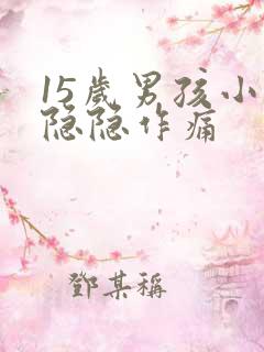 15岁男孩小腹隐隐作痛