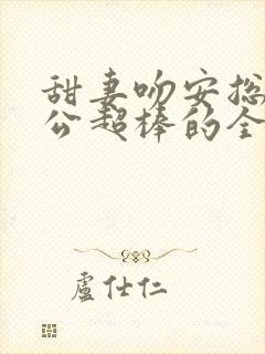 甜妻吻安总裁老公超棒的全文免费