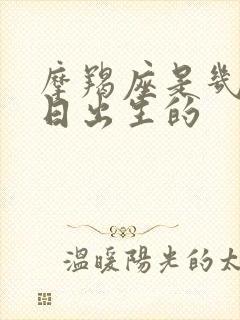 摩羯座是几月几日出生的