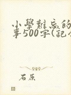 小学难忘的一件事500字(记叙文)