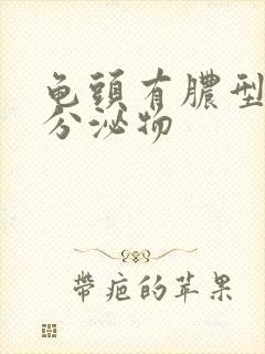 龟头有脓型黄色分泌物